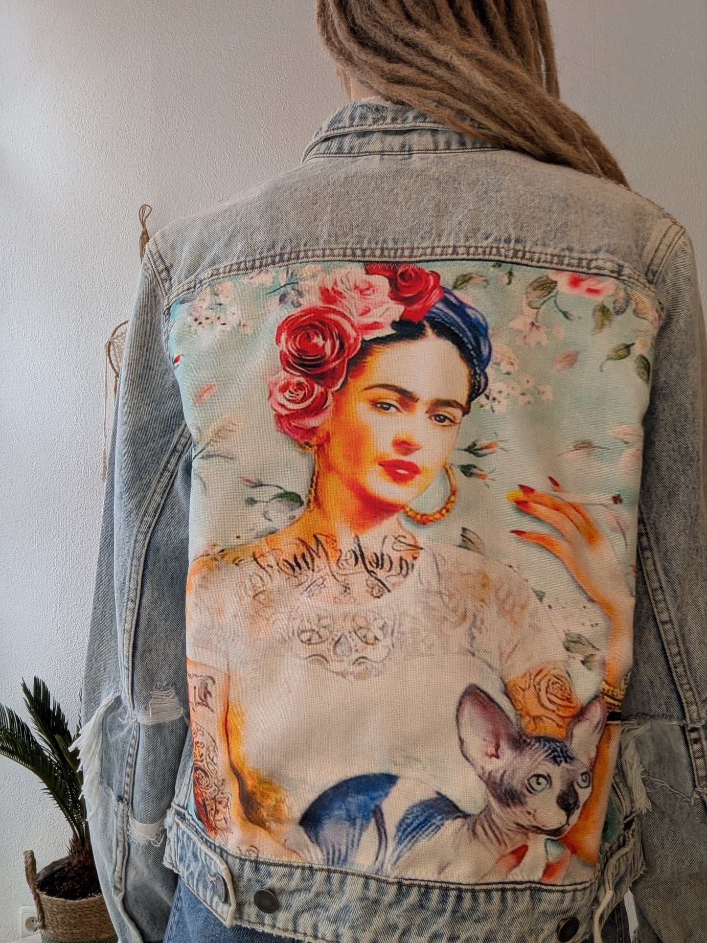 Vintage Frida Jeansjacke Boho Gr. L