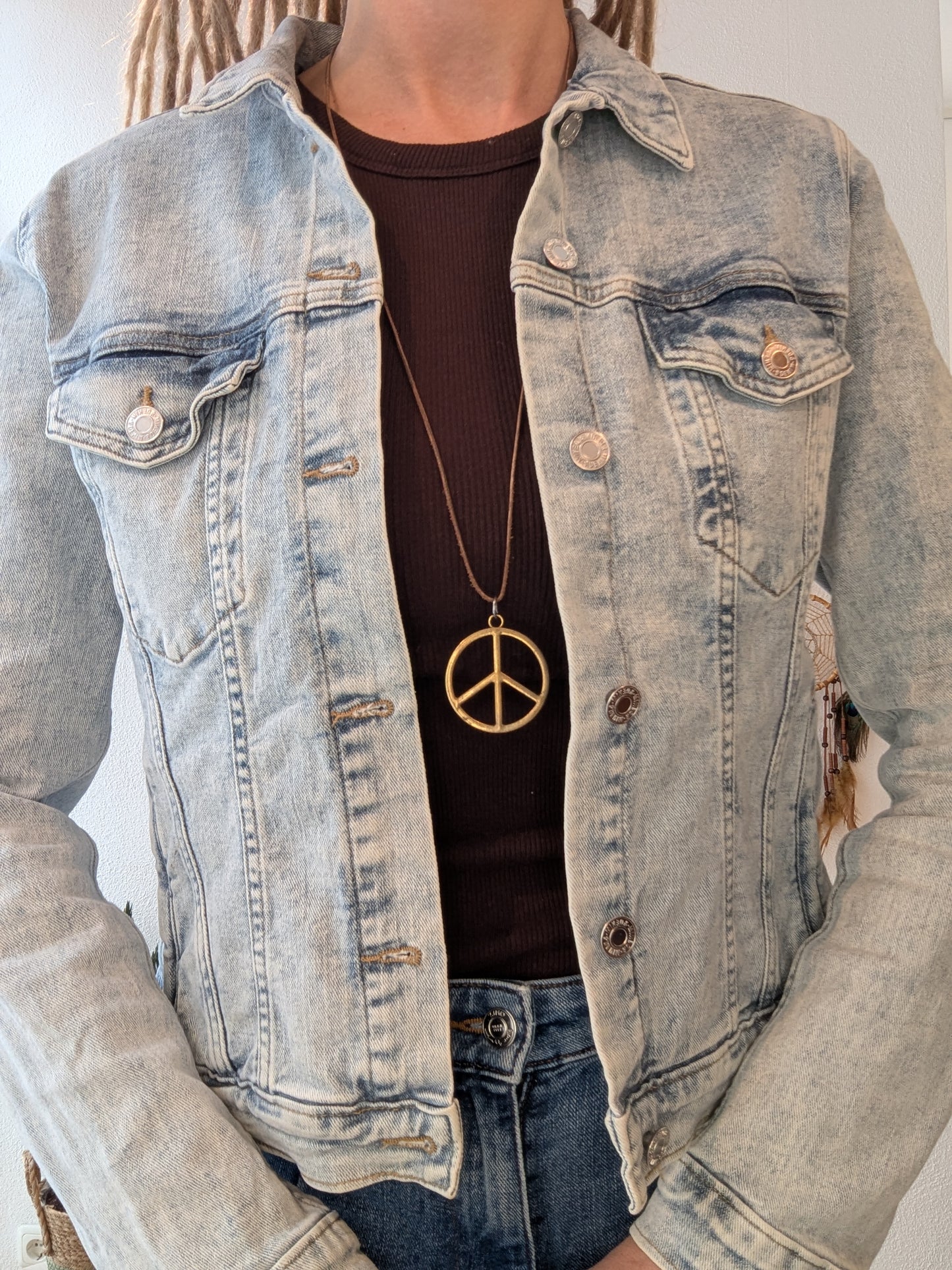 Vintage Frida Jeansjacke Boho Gr. S