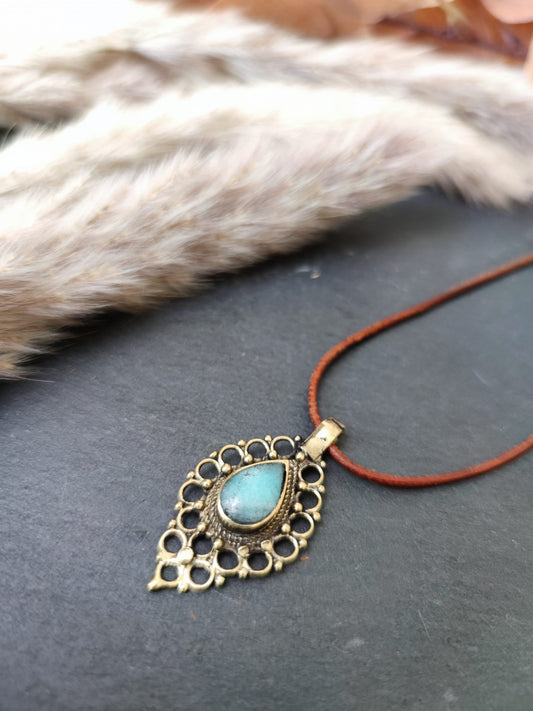 Raindrop Glückskette türkis- schenkt dir Hoffnung