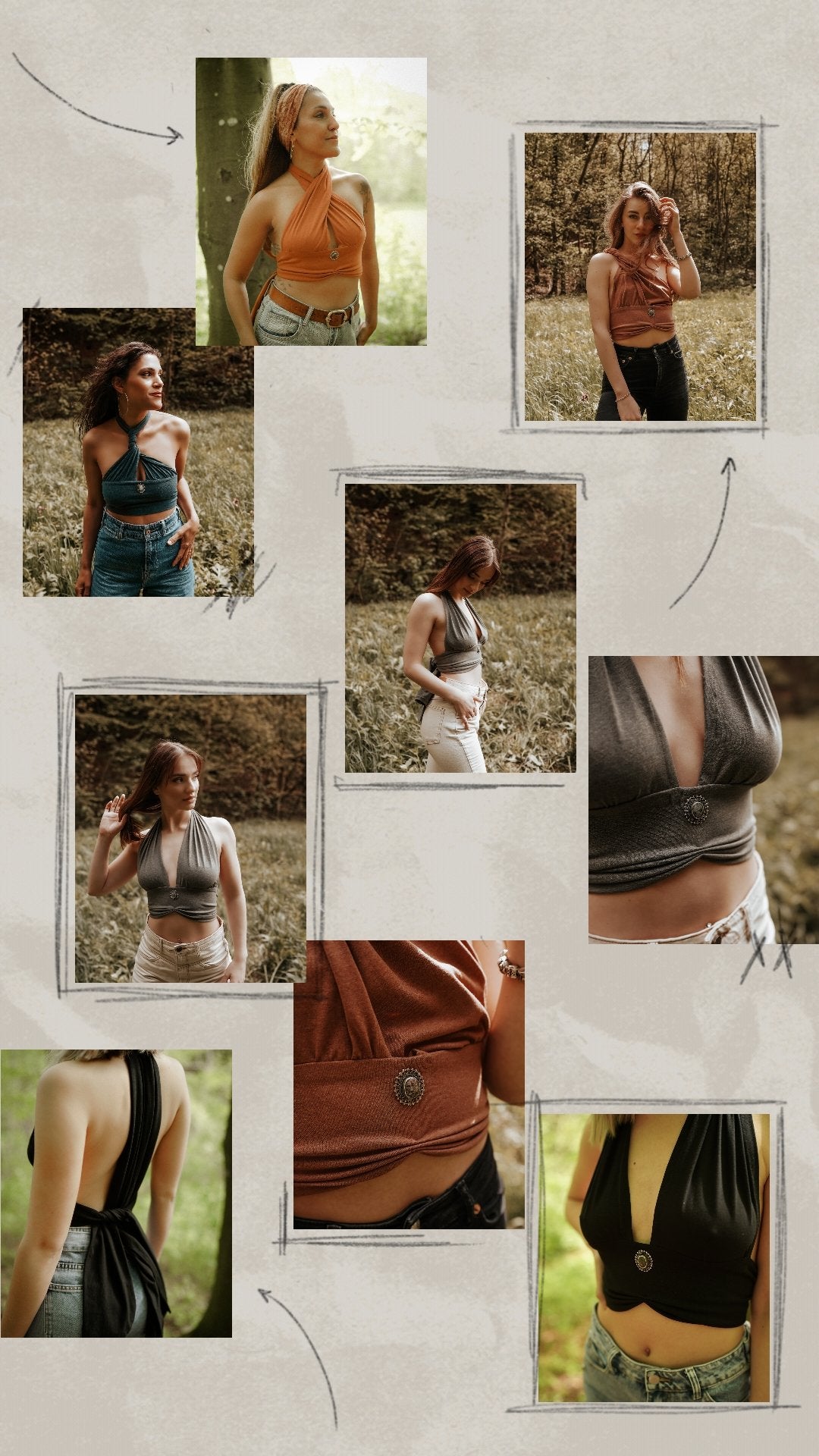 Crop Top schwarz - Selflove Exclusive Collection