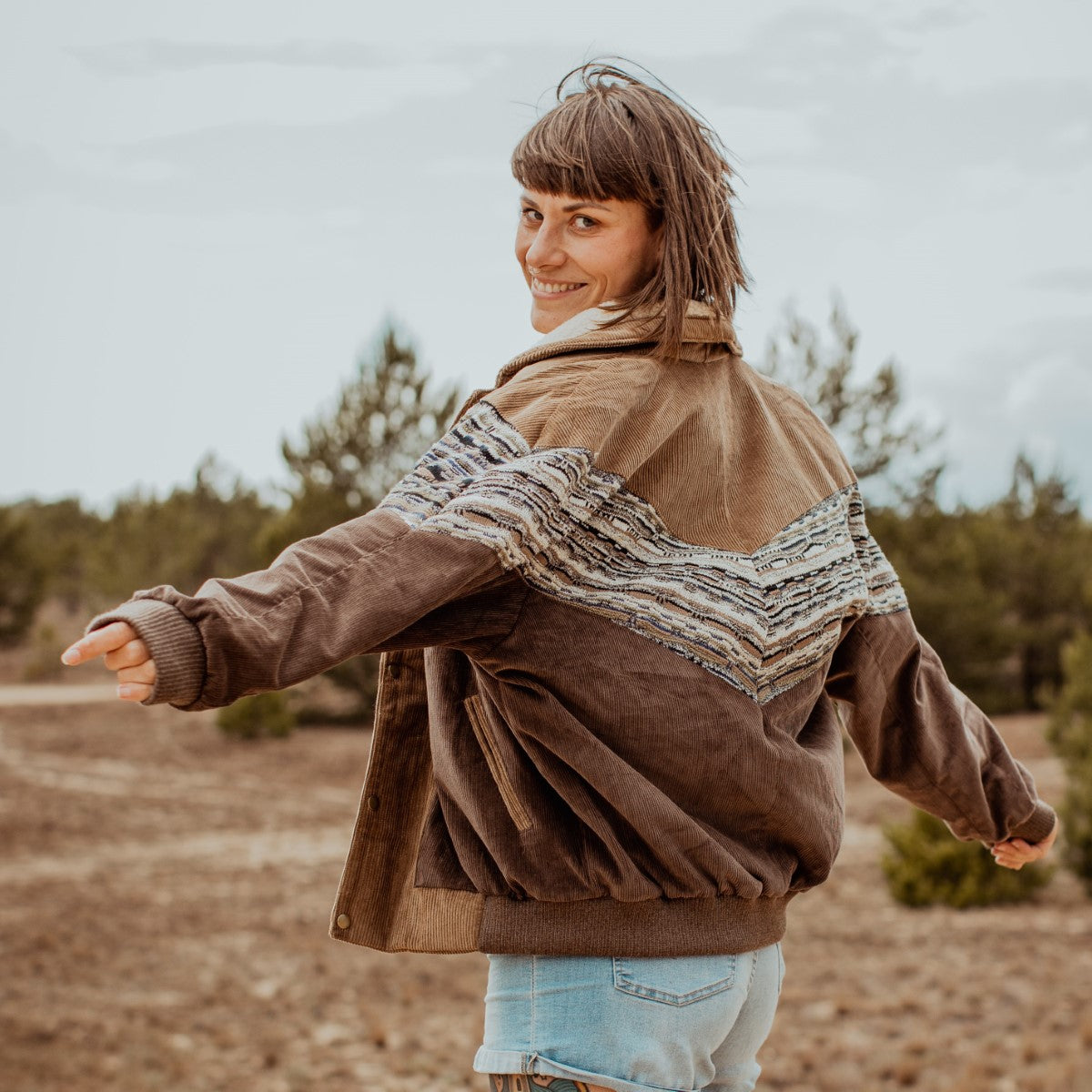 Aztekenjacke Vintage Style 90er