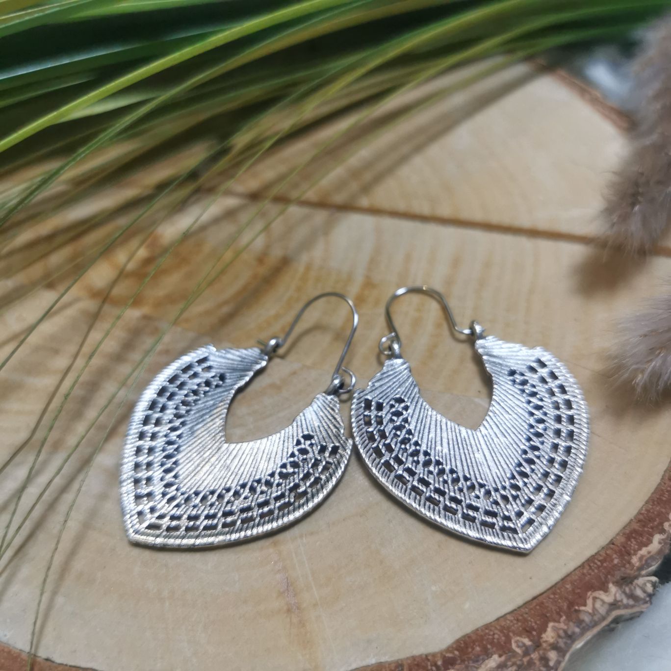 Boho Ohrringe Ayla Vintage Silber