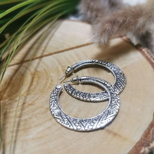 Boho Ohrringe Ela Vintage Silber