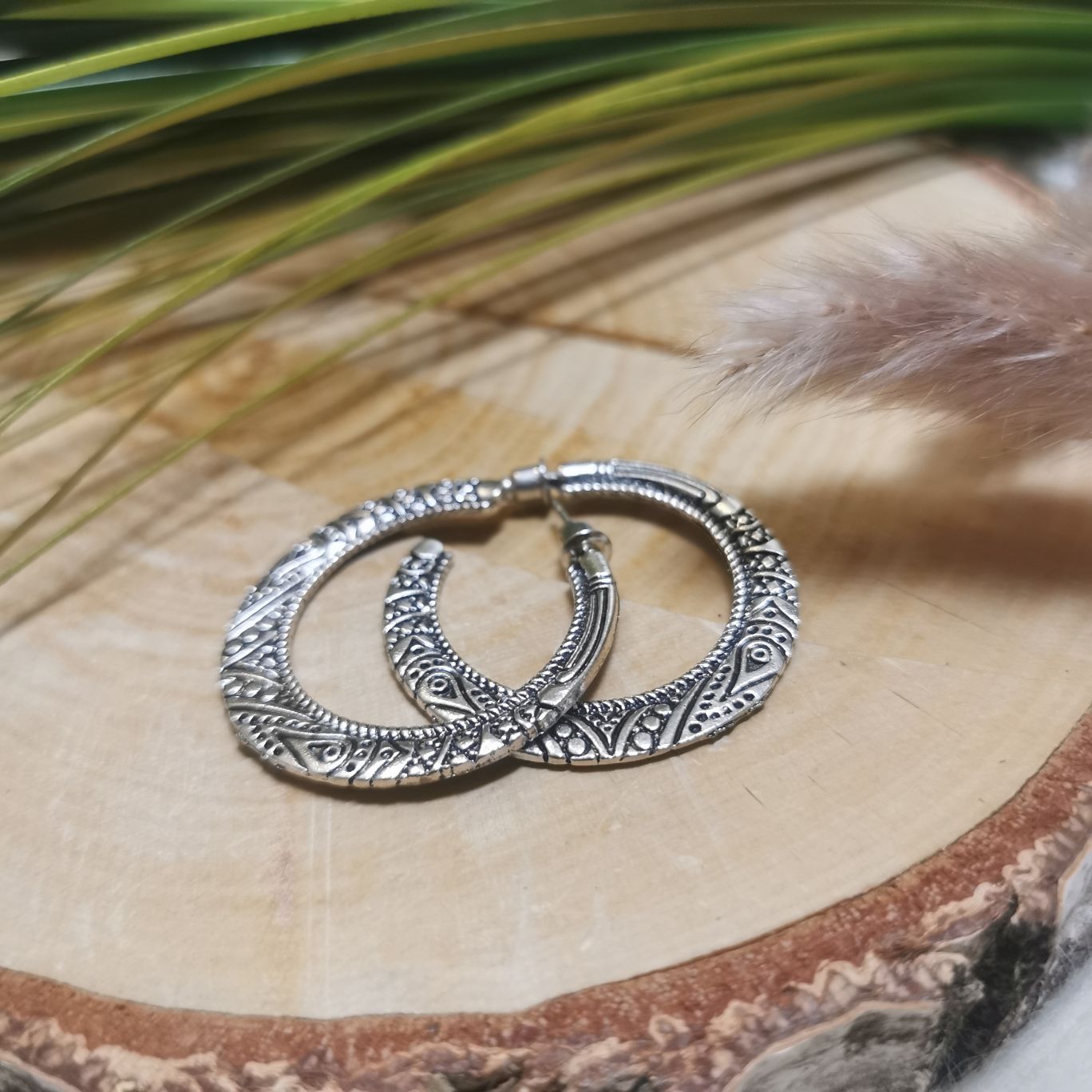 Boho Ohrringe Ela Vintage Silber