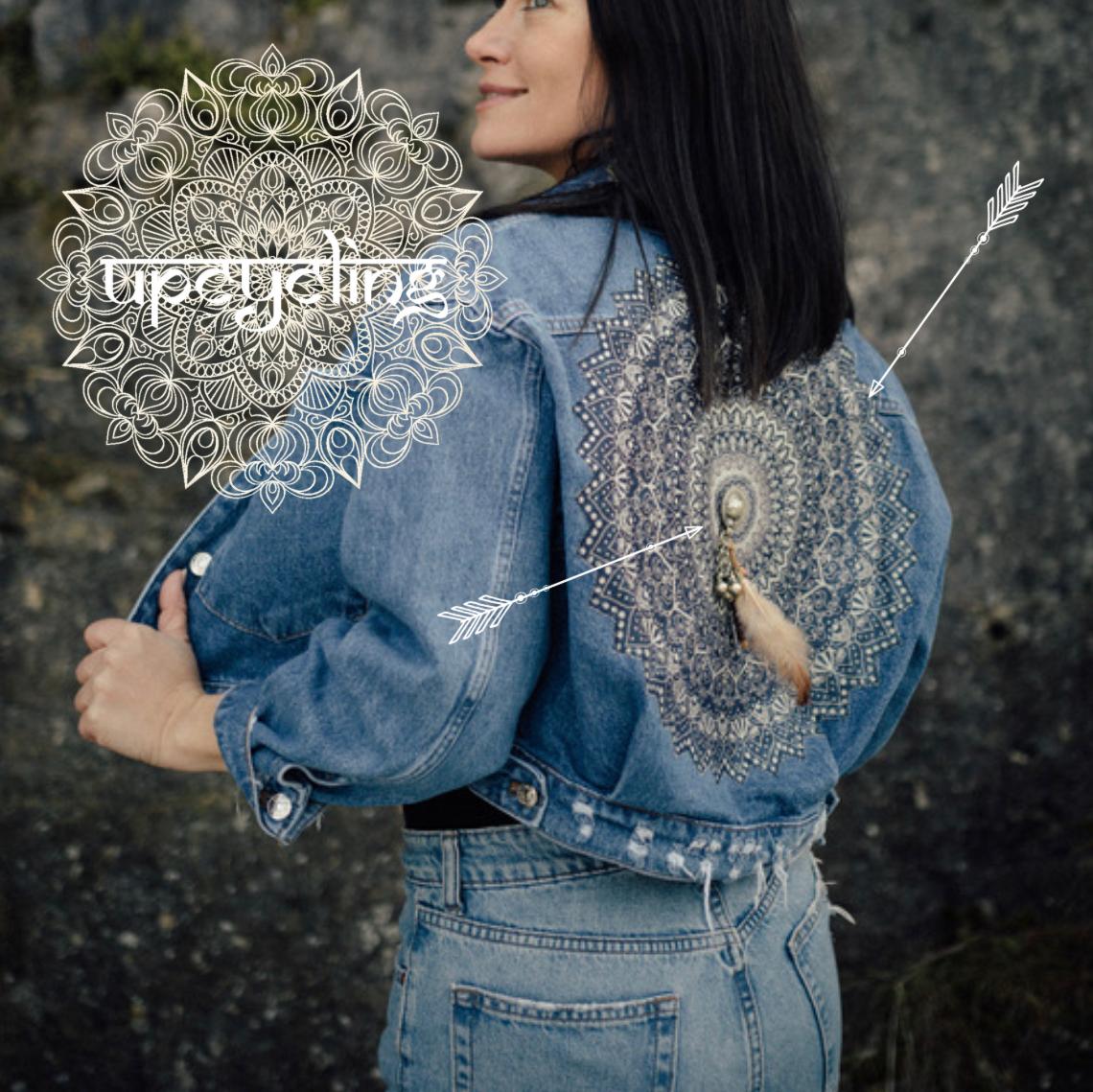 Deine Jeansjacke bei uns gestalten als - Mandala Love