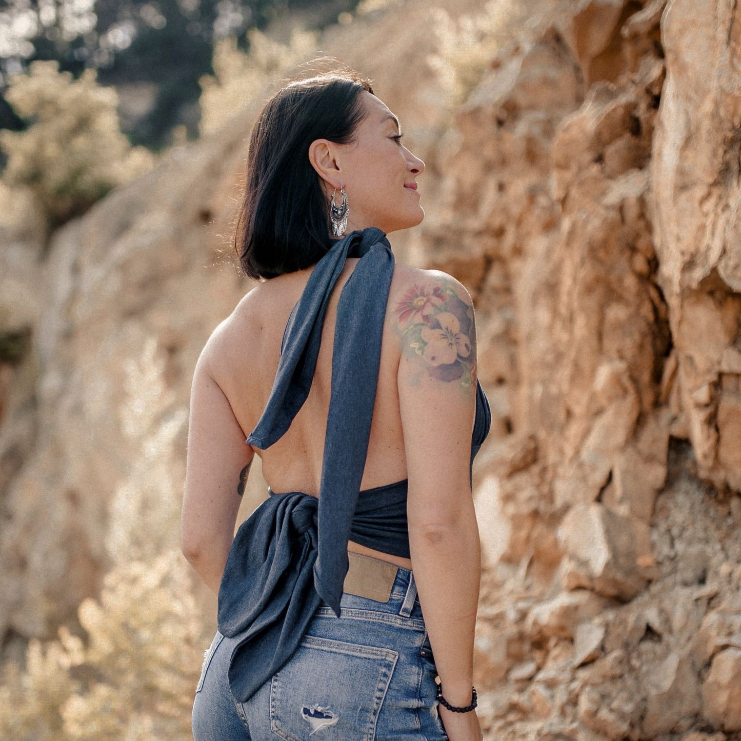 Crop Top dunkel blau- Selflove Exclusive Collectionn statt 59,90€