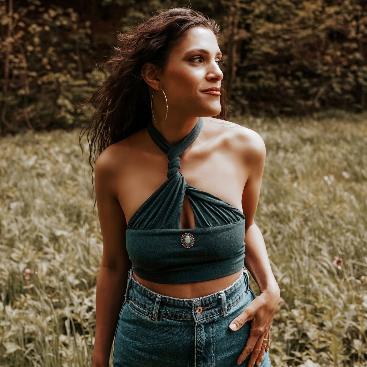 Crop Top dunkel blau- Selflove Exclusive Collectionn statt 59,90€