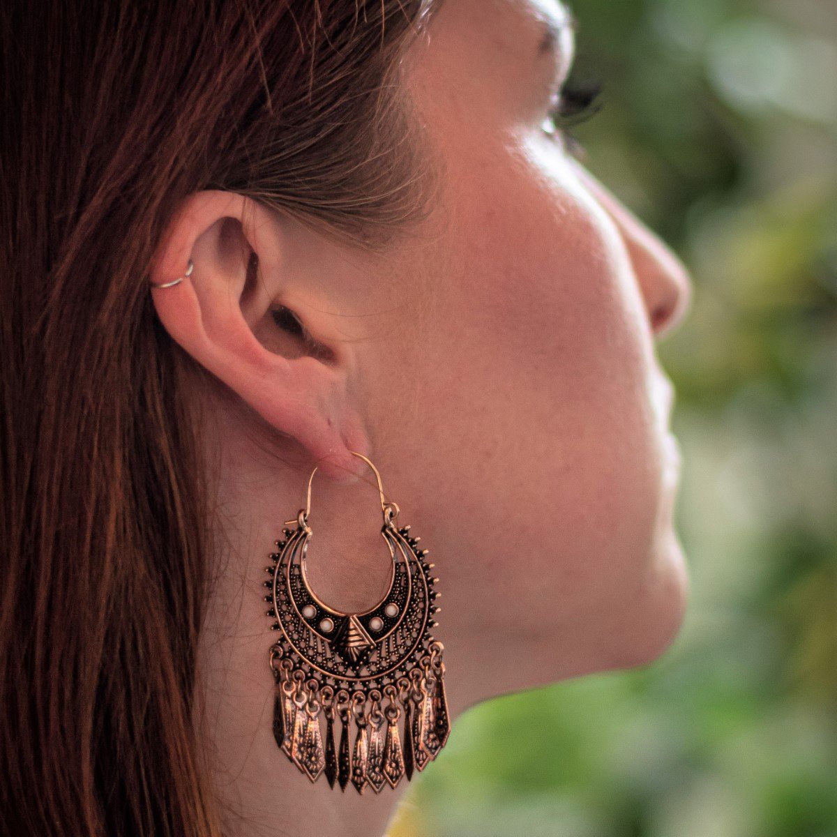 Boho Ohrringe Hasi Vintage in Rose