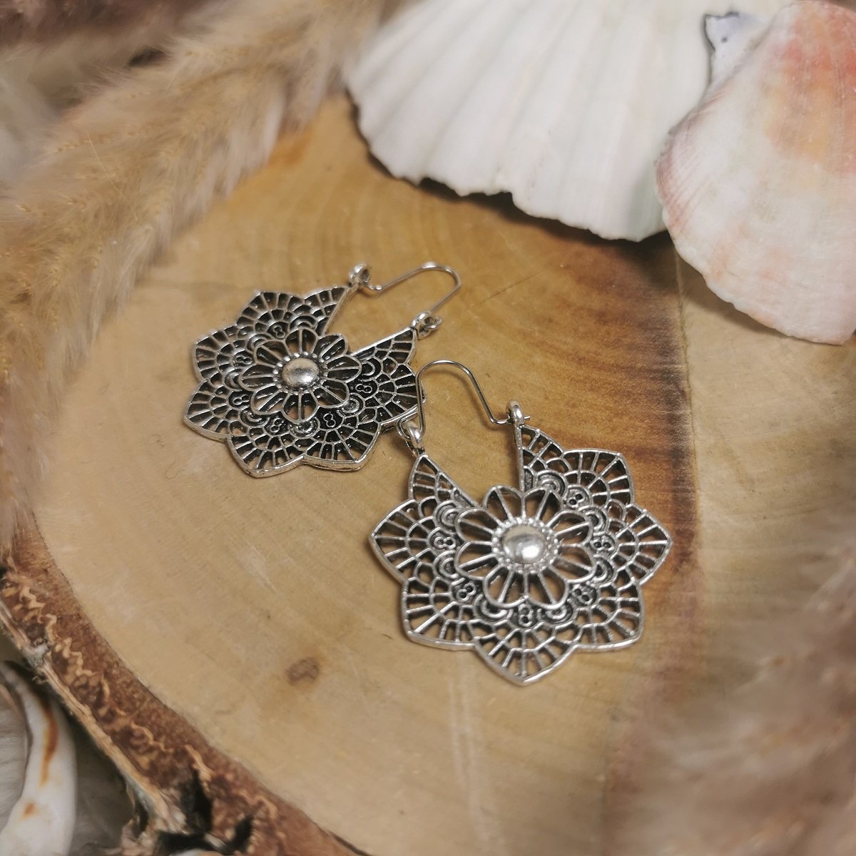 Boho Ohrringe Maya Silber