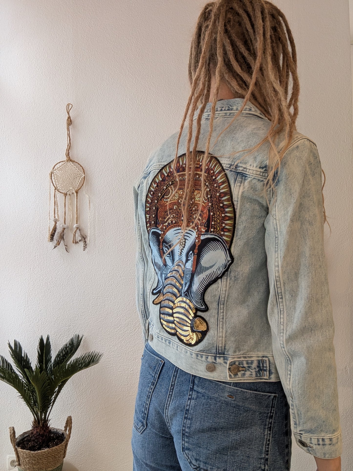 Vintage Jacke Boho Elefant 🐘 Gr. XS