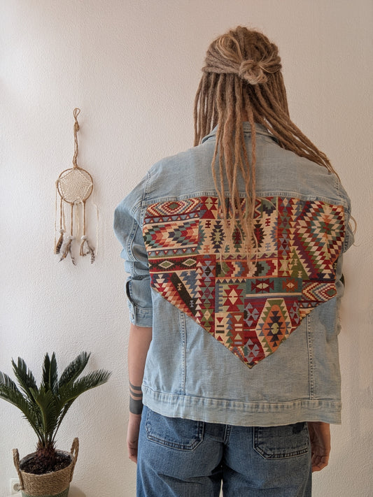 Jacke Boho Atztekenmuster Gr. L