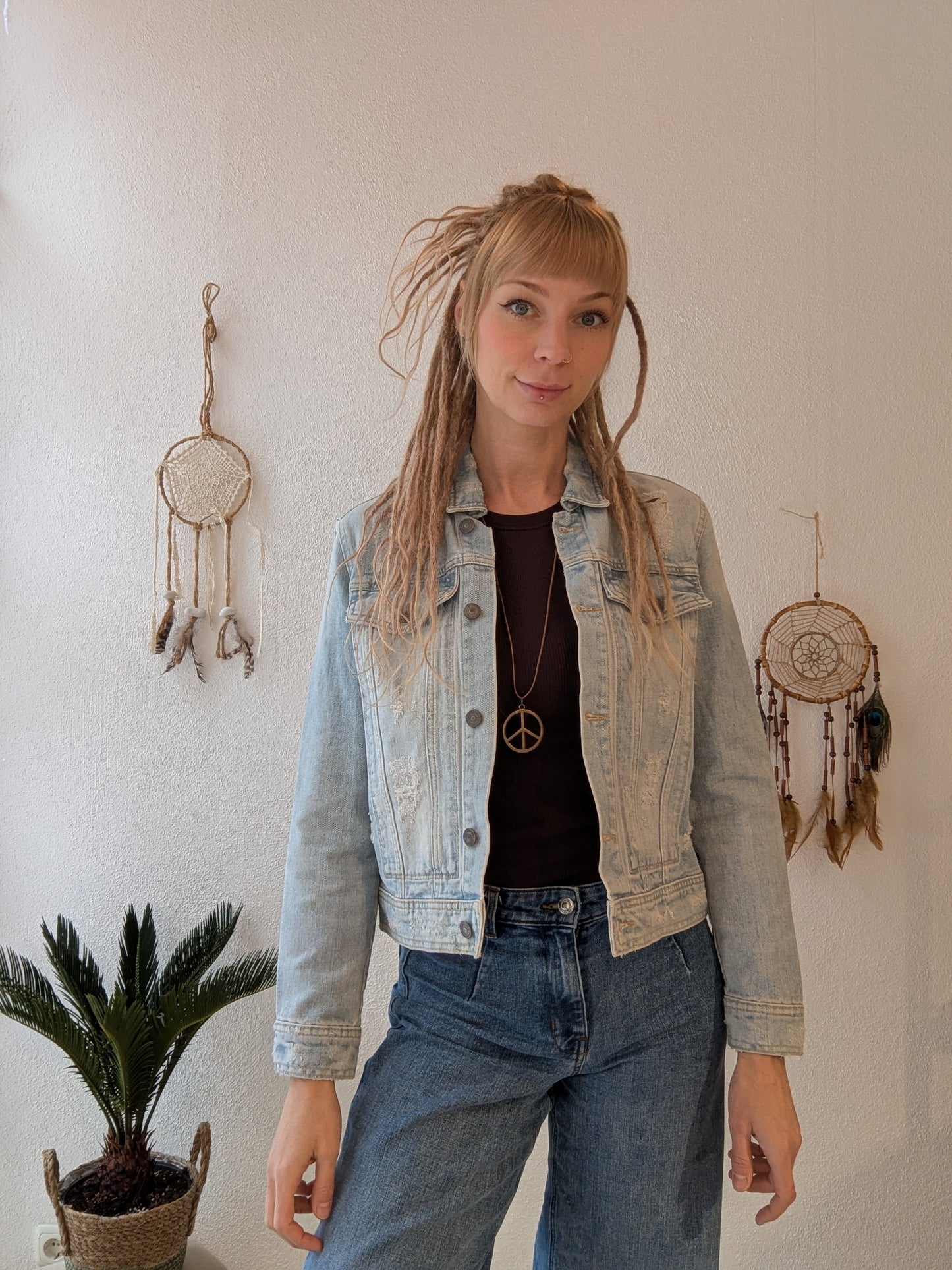 Vintage Jacke Boho Mandala Hippie  Gr. XS