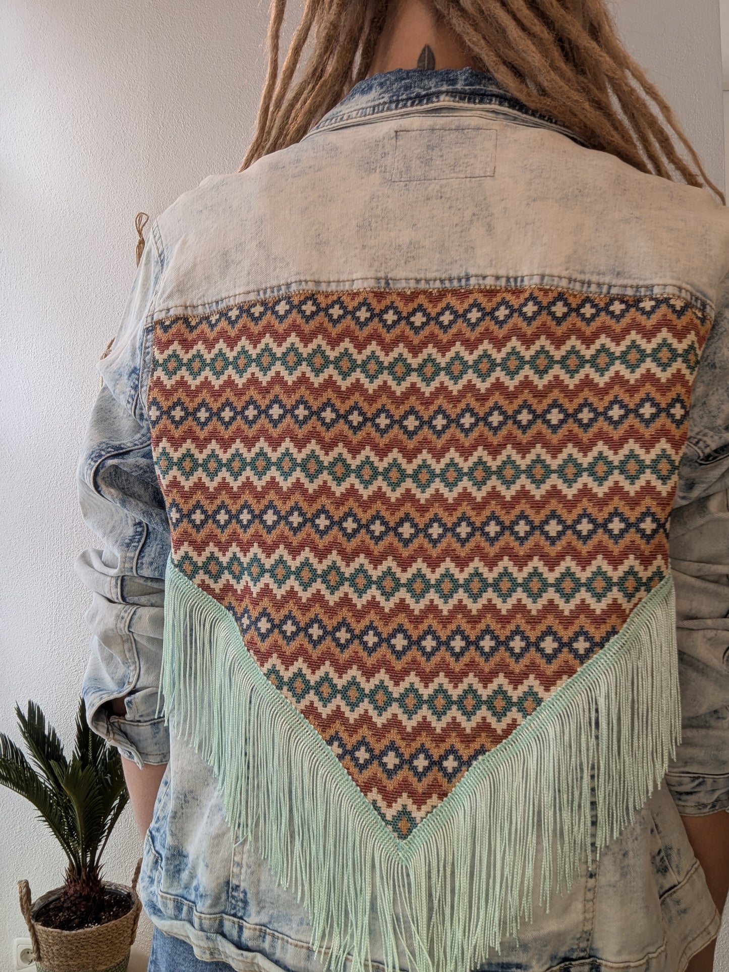 Boho Jeansjacke Ethno Gr. M