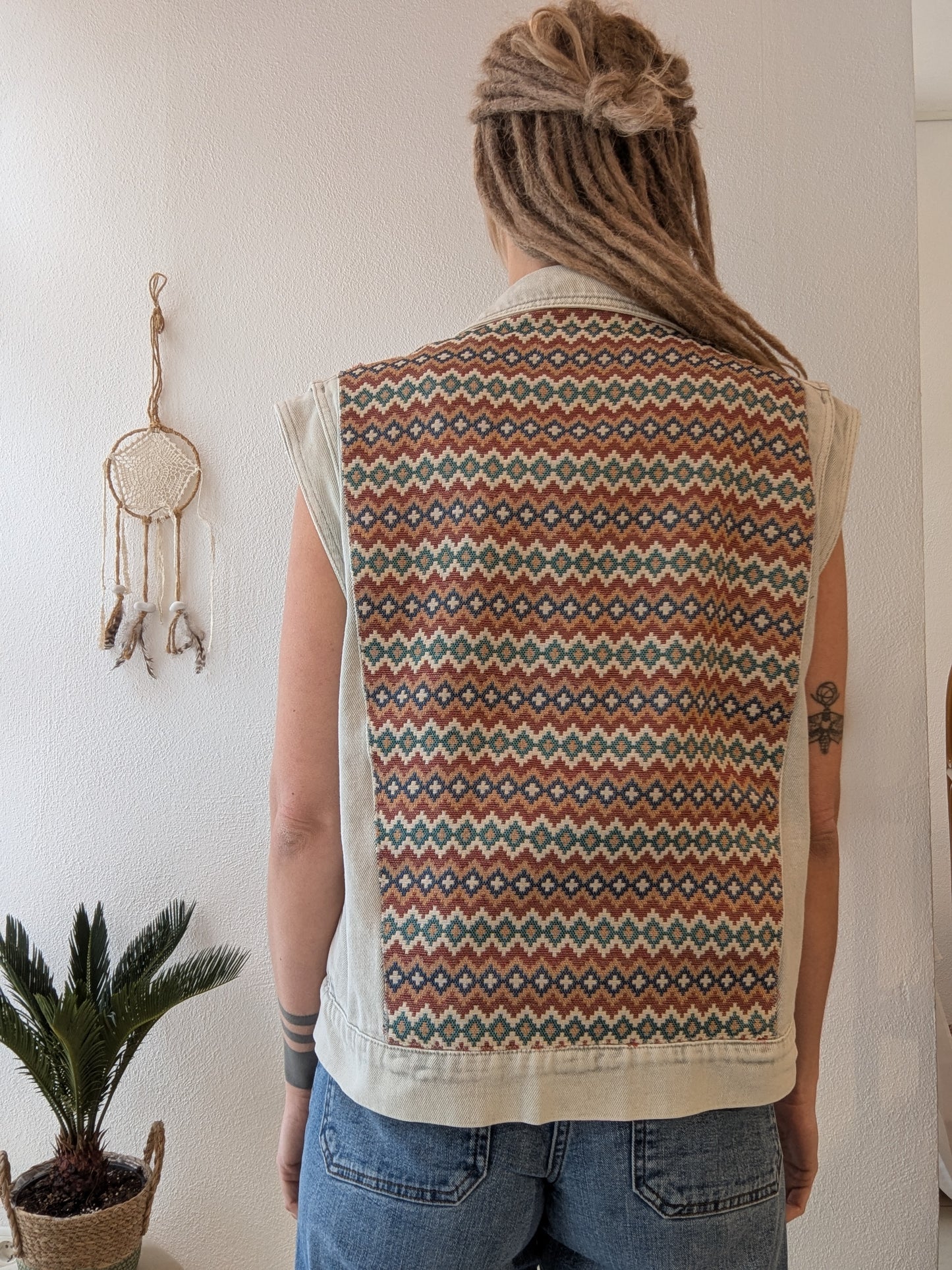 Vintage Weste Boho Hippie Gr. L