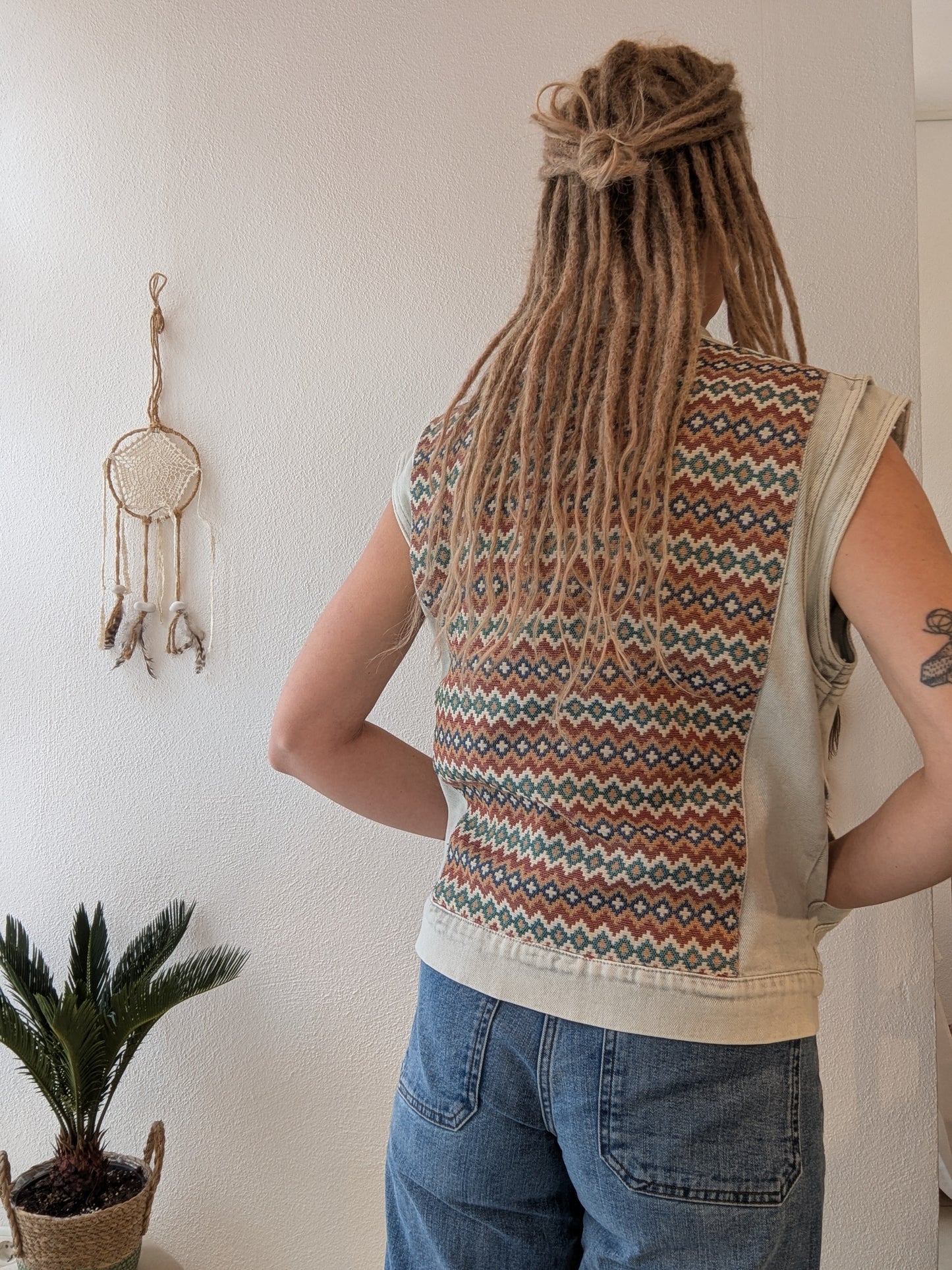 Vintage Weste Boho Hippie Gr. L