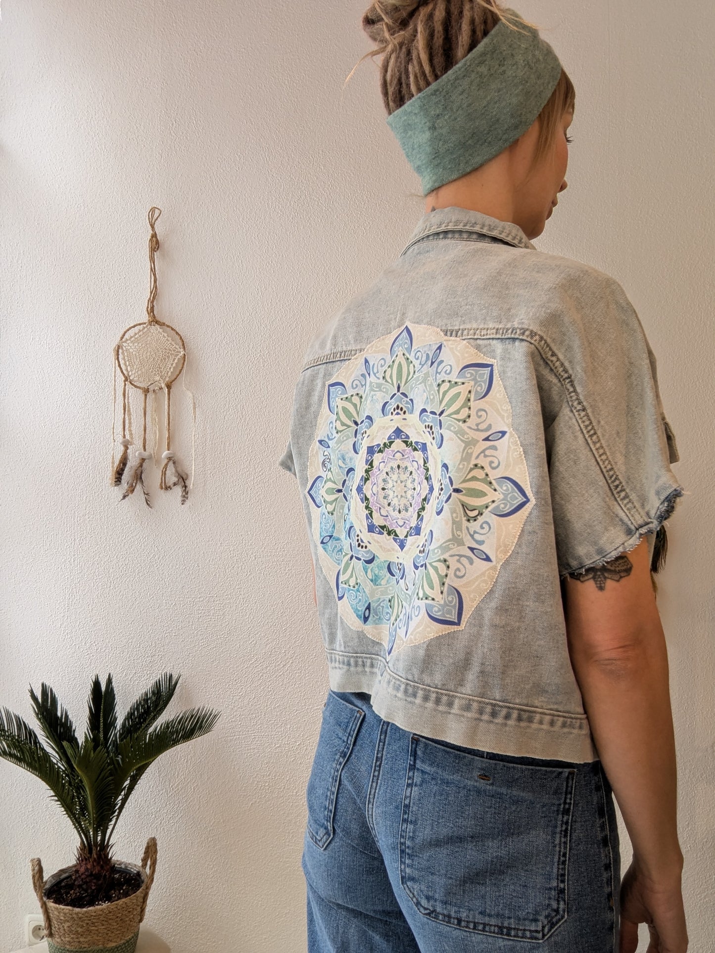 Vintage Jacke Boho Mandala Gr. L