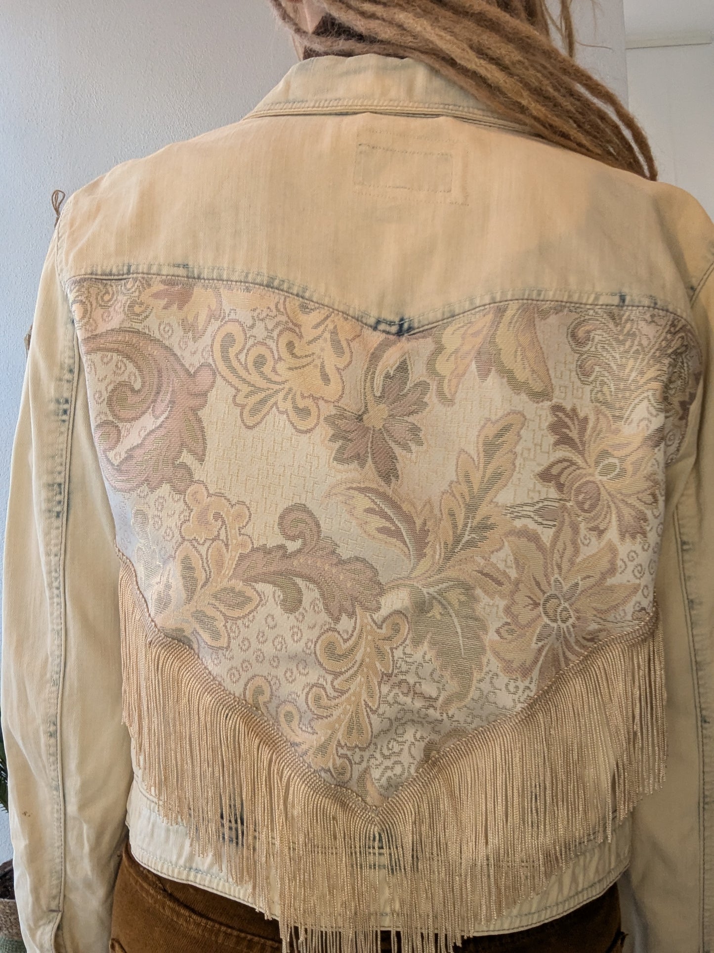 Boho Fransen Jeansjacke Malaga Gr. S