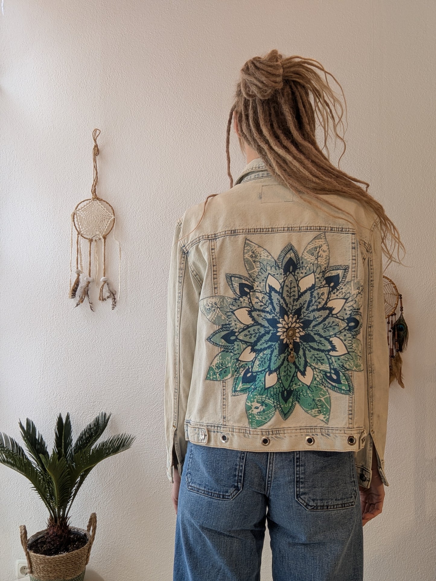 Vintage Jacke Boho Mandala Gr. M