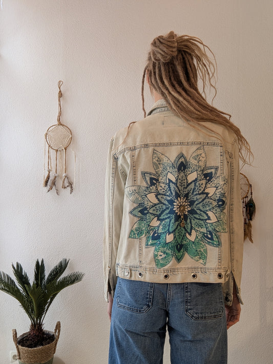 Vintage Jacke Boho Mandala Gr. M