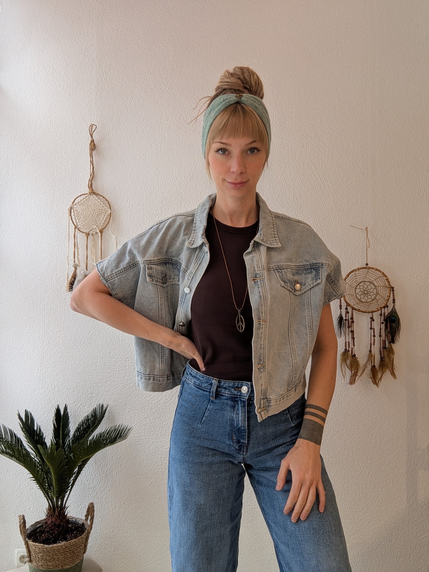Vintage Jacke Boho Mandala Gr. L