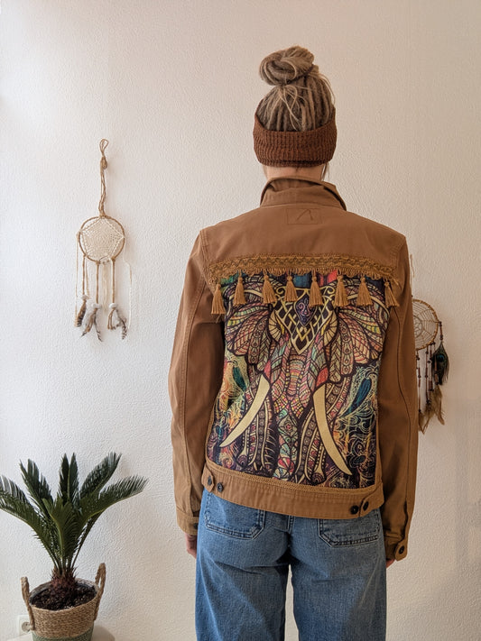 Vintage Jacke Boho Elefant Gr. M