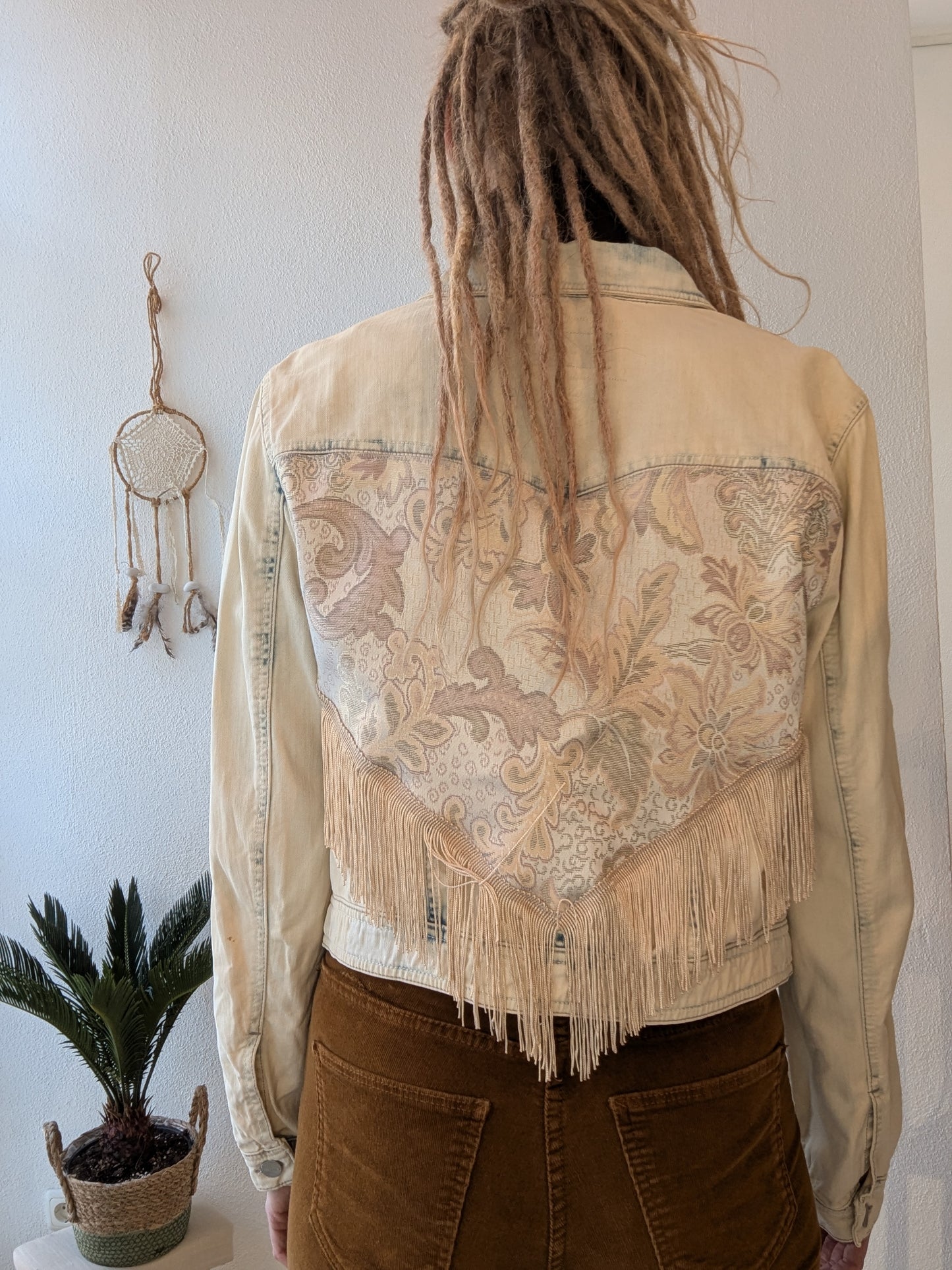 Boho Fransen Jeansjacke Malaga Gr. S