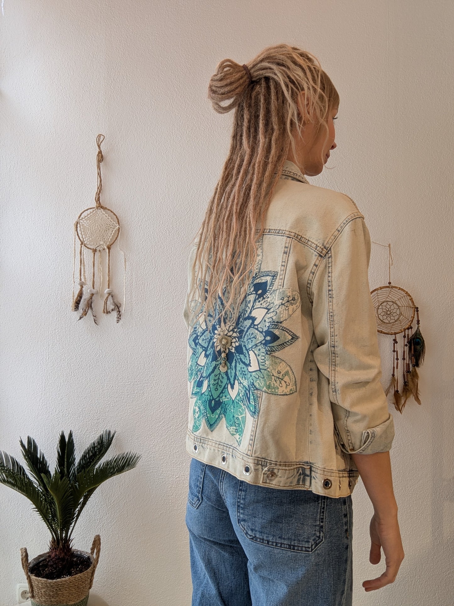 Vintage Jacke Boho Mandala Gr. M