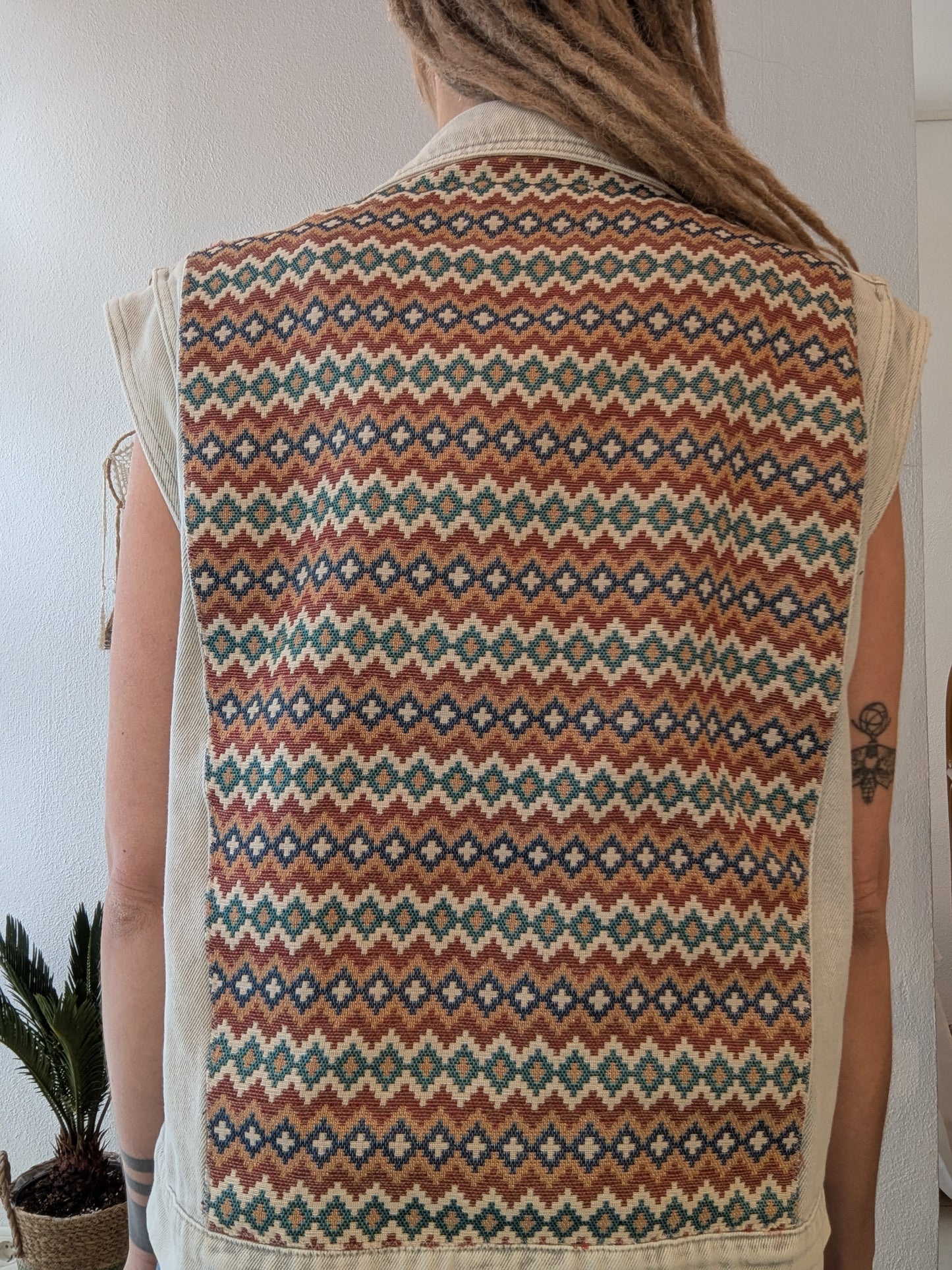 Vintage Weste Boho Hippie Gr. L