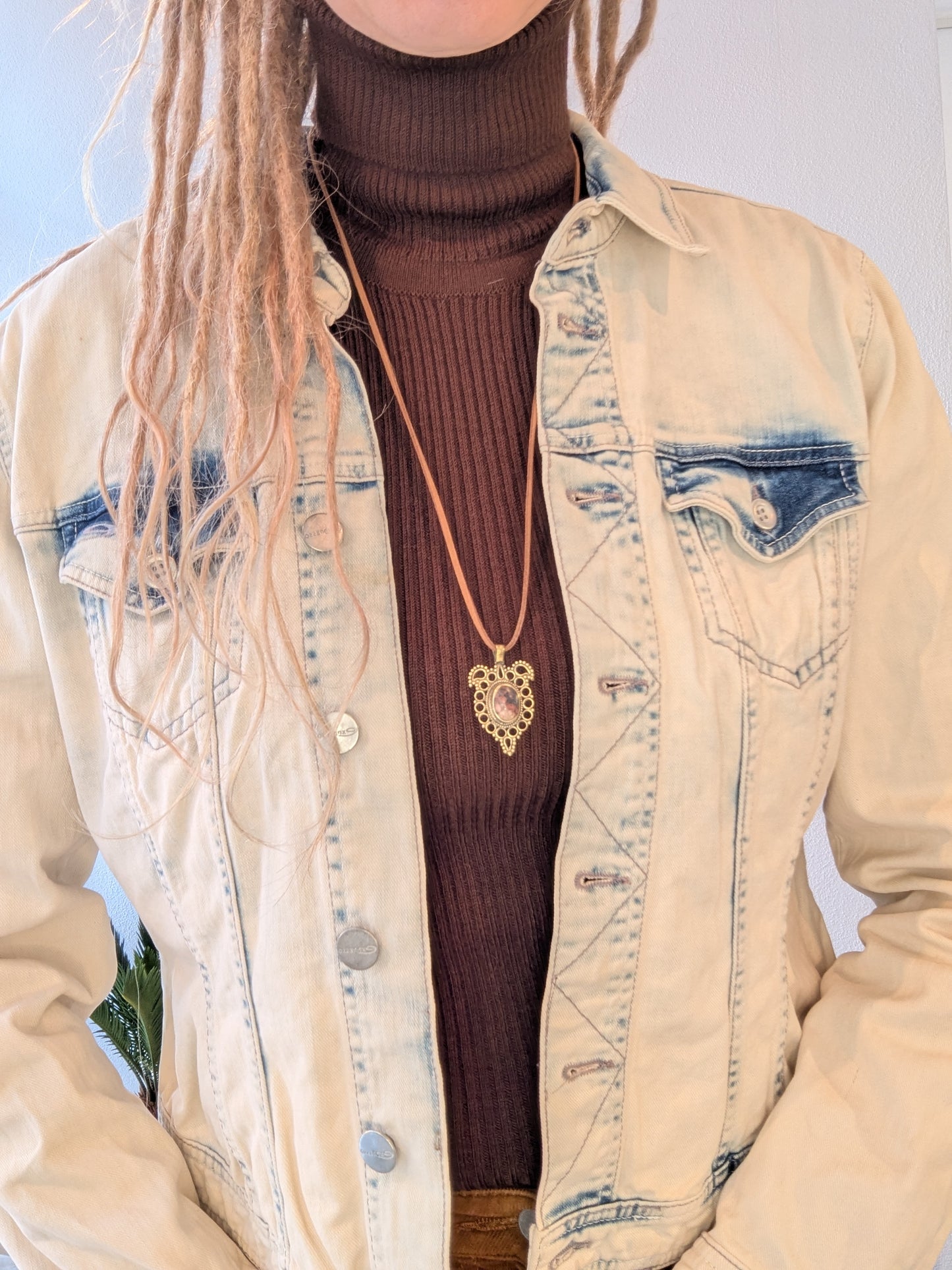Boho Fransen Jeansjacke Malaga Gr. S