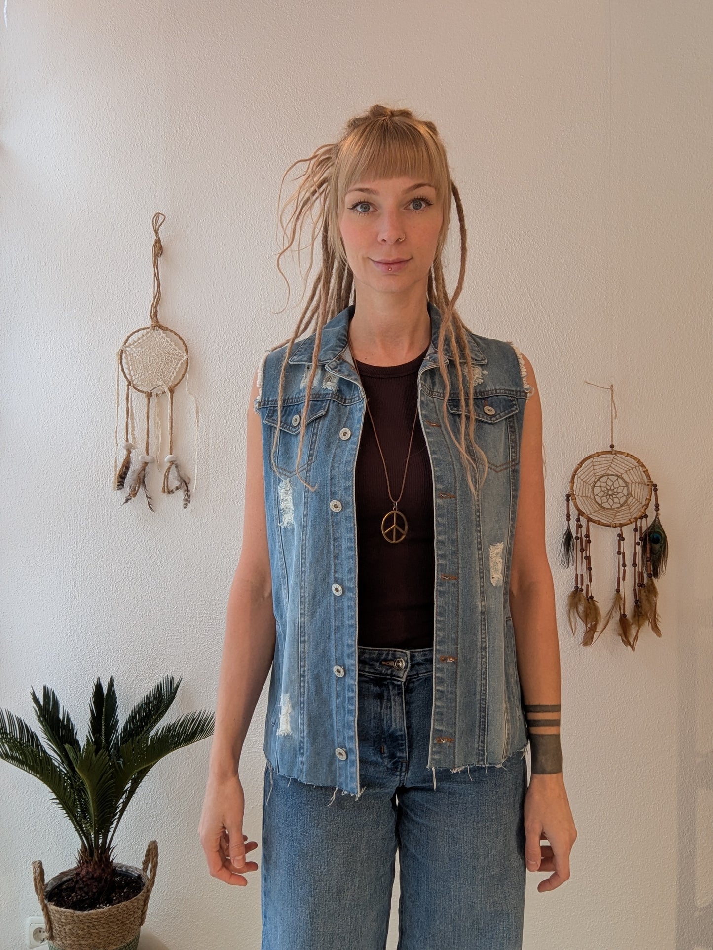 Vintage Jeans Weste Frida S/M