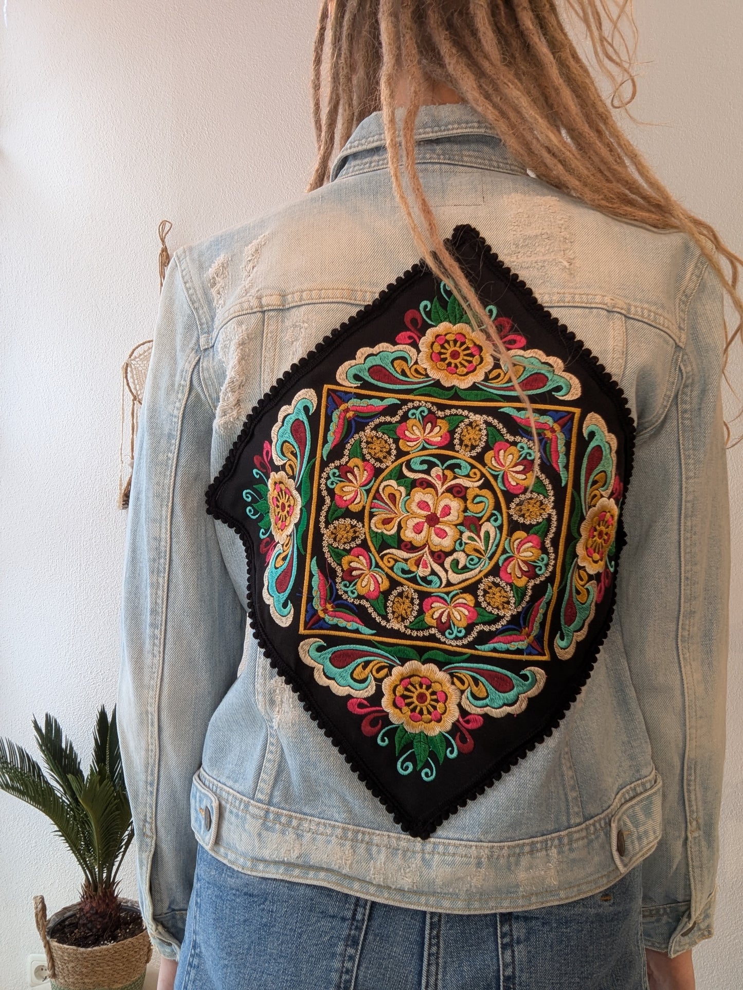Vintage Jacke Boho Mandala Hippie  Gr. XS
