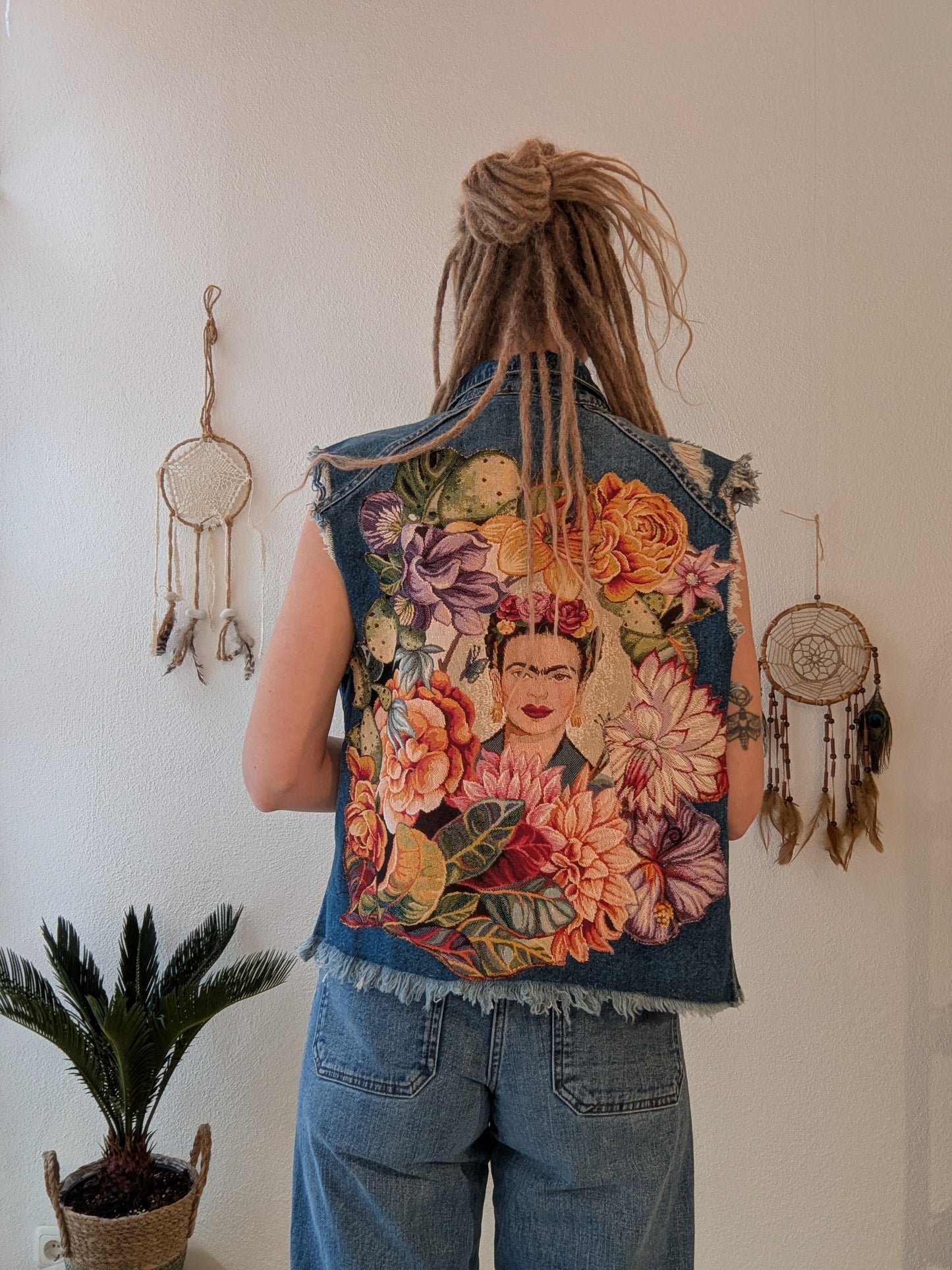 Vintage Jeans Destroyed Frida Weste Gr. M