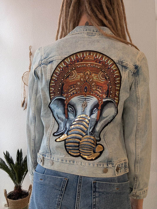 Vintage Jacke Boho Elefant 🐘 Gr. XS