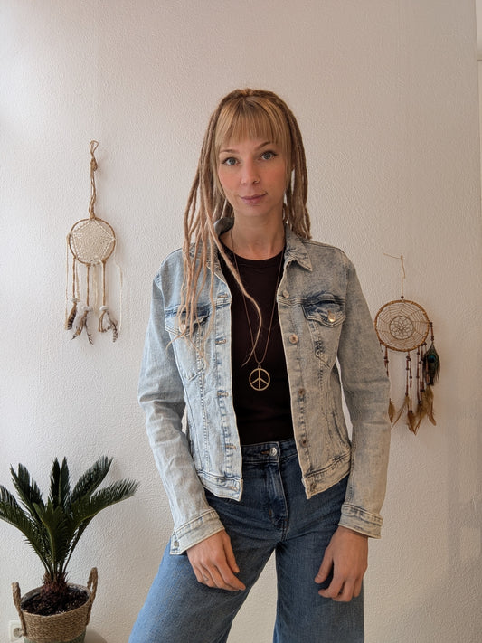 Vintage Frida Jeansjacke Boho Gr. S
