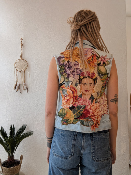 Vintage Weste Boho Frida Ethno Gr. S/M