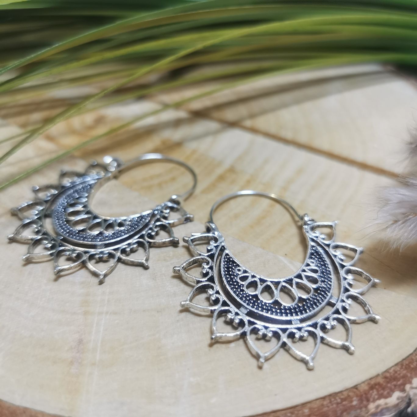 Boho Ohrringe Amira Vintage Silber (Bestseller)