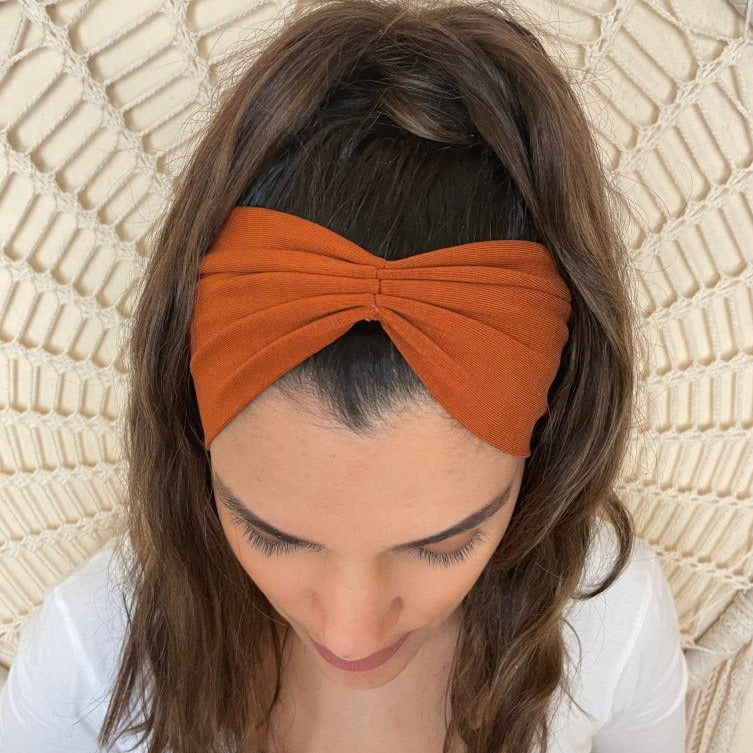 Jersey Basic Haarband in orange
