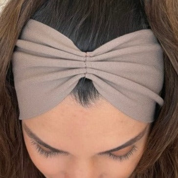 Jersey Basic Haarband in taupe – Bohia